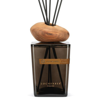 Szklany dyfuzor zapachu z rzeźbioną nasadką - 2500 ml - Locherber Milano | Agathis Amber Skyline