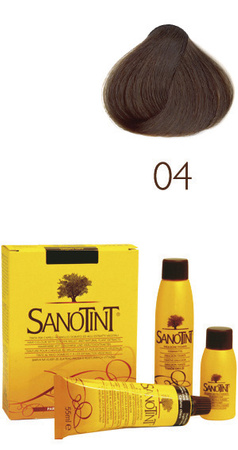 Farba do włosów SANOTINT CLASSIC – 04 NATURALNY ŚREDNI BRĄZ - Farba na bazie naturalnych składników